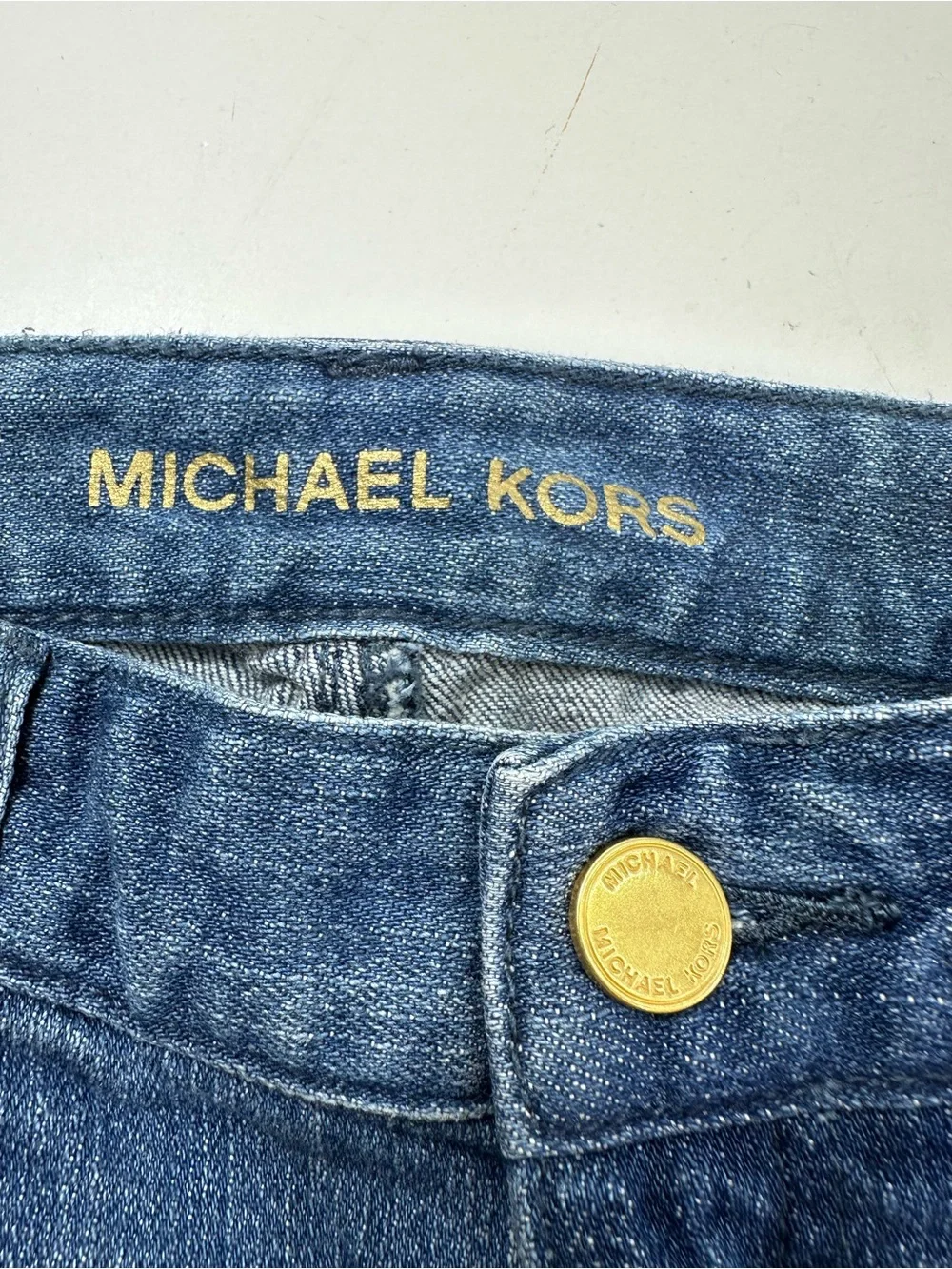 Michael Kors Women's Medium Blue Skinny Stretch Jeans